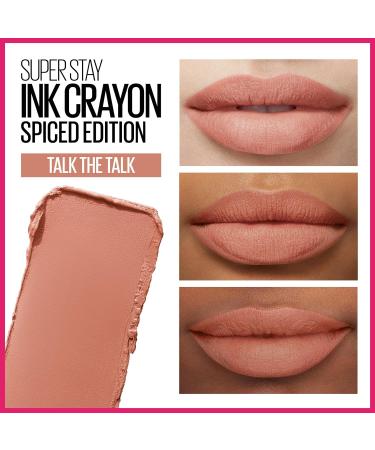 Maybelline Super Stay Ink Crayon Lipstick - Sandy Nude | Longwear Matte Lip Crayon 8Hrs | Precision Tip & Built-in Sharpener | 1 Count - Buy Online on SooperMarket.com