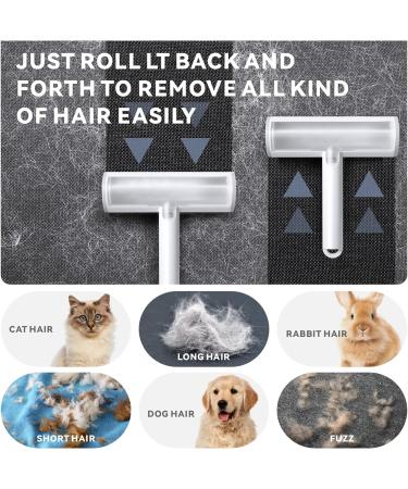 Baytion Pet Hair Remover Roller - Self-Cleaning Brush for Dogs & Cats - Easy Fur Removal from Furniture, Car Seats, Rugs & More - Buy Online on SooperMarket.com