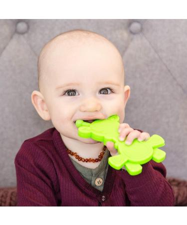 Little Bambam Giraffe Teether Toy by Bambeado - Natural Teething Comfort for Baby and Infant - Lime - Buy Online on SooperMarket.com