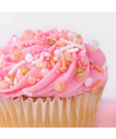 Sweets Indeed Peach Rose Gold Sprinkles 6.5 oz - Gluten-Free Cake & Cupcake Topper - Buy Online on SooperMarket.com