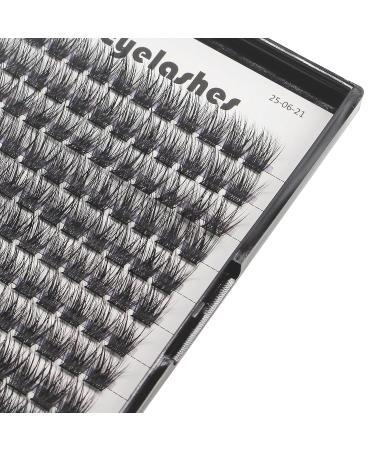 120 Pcs D Curl 10mm Cluster Eyelashes for Makeup Volume Extensions - Natural Long Wide Stem False Eyelashes - Buy Online on SooperMarket.com