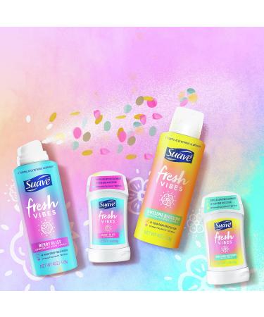 Suave Fresh Vibes Deodorant Stick Aluminum Free 48 Hour Deodorant Protection Awesome Blossom Dermatologist Tested Body Deodorant 1.2 oz - Buy Online on SooperMarket.com
