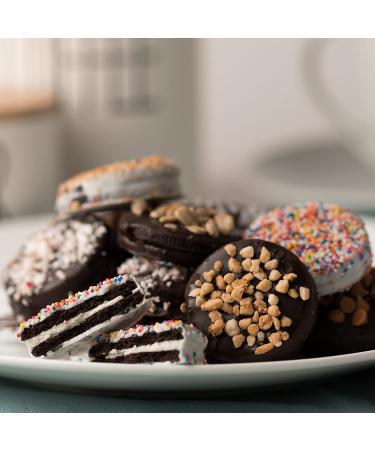 20 Variety Gourmet Chocolate Covered Cookie Gift Basket - Prime Elegant Box for Birthday, Anniversary, Holiday | Oh! Nuts Chocolate Covered Oreos - Buy Online on SooperMarket.com