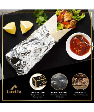 LuxLiv Extra Thick Heavy Duty 20 Micron Aluminum Foil - 161 sq ft - 11.8 x 164 ft - Buy Online on SooperMarket.com