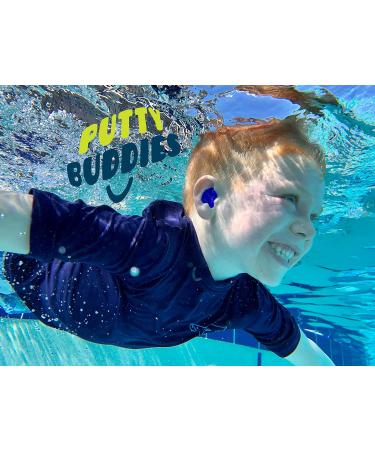 PUTTY BUDDIES Floating Earplugs 10-Pack - Soft Silicone Ear Plugs for Swimming & Bathing - Premium Swimming Earplugs by Physician - Doctor Recommended - Assorted Colors - Buy Online on SooperMarket.com