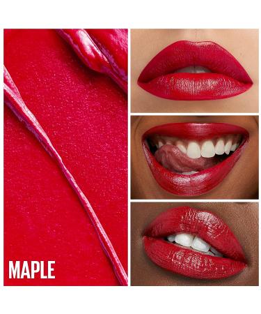 Maybelline Green Edition Butter Cream High-Pigment Bullet Lipstick in Maple Bright Red - 0.12 oz - Buy Online on SooperMarket.com