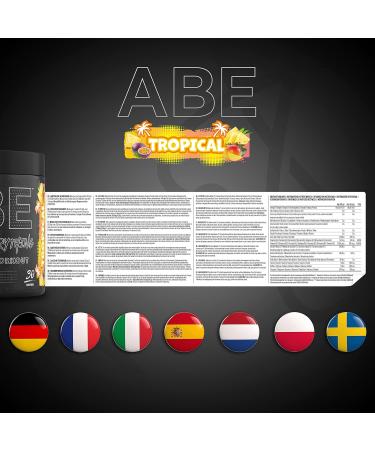 Applied Nutrition ABE Pre Workout Powder - Tropical Flavor | 30 Servings | Energy & Performance Formula with Citrulline, Creatine & Beta Alanine - Buy Online on SooperMarket.com