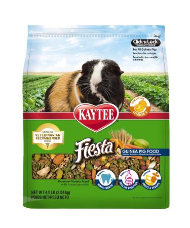 Kaytee Fiesta Naturals Guinea Pig Food 4.5 Pound (Pack of 1)