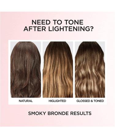L'Oreal Paris Le Color Gloss In-Shower Toning Hair Gloss - Neutralizes Brass, Conditions, Boosts Shine - Smoky Bronde, 4 oz - Buy Online on SooperMarket.com