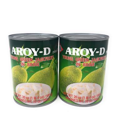 Aroy-D PACK, Young Green Jackfruit In Brine, 1 Ounce, (Pack of 2) Young Green Jackfruit In Brine 1.25 Pound (Pack of 2)