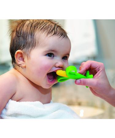 Nuby Corncob Shape Teething Aid for 3M+ - Multicolored | Safe & Soothing Relief - 1 Pack - Buy Online on SooperMarket.com