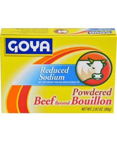 Goya Foods Beef Bouillon Reduced Sodium, 2.82 Ounce (Pack of 24)