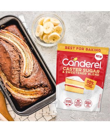 Canderel - Caster Sugar and Sweetener Blend 4x370G | Best for baking with less sugar and half of the calories - Buy Online on SooperMarket.com