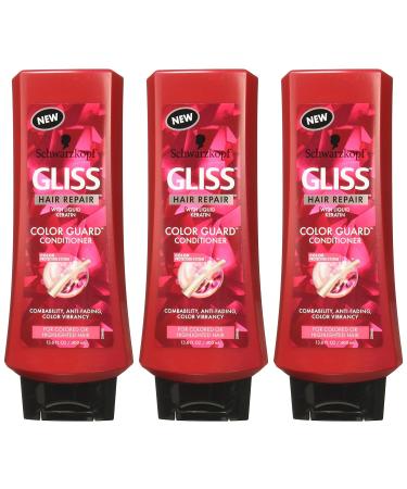 GLISS Hair Repair Conditioner Color Guard 13.6 oz - Pack of 3 - Buy Online on SooperMarket.com