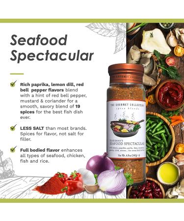 Gourmet Collection Fisherman's Seafood Spectacular Seasoning - Perfect for Crab, Salmon, Shrimp, Mussels, and Rice - Buy Online on SooperMarket.com