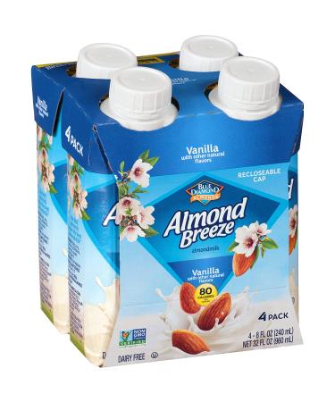 Almond Breeze Vanilla Almond Milk 8oz - Dairy Free, Pack of 4 - Buy Online on SooperMarket.com