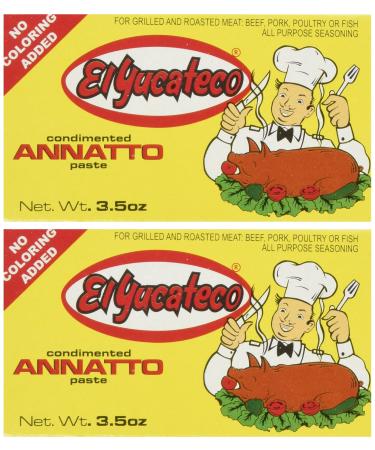 El Yucateco Paste Achiote - Pack of 2 x 3.5 oz