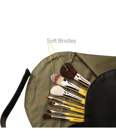 Bdellium Tools Professional Makeup Brush Studio Series - Basic 7pc Brush Set with Roll-Up Pouch | International Shipping Available - Buy Online on SooperMarket.com