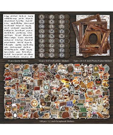 ANERZA 531 PCS Vintage Scrapbooking Supplies Stickers  Aesthetic Scrapbook Paper Art Journaling Kit for Bullet Journals  Ephemera for Junk Journal  Washi Stickers  Cottagecore Decoupage for Adults - Buy Online on SooperMarket.com