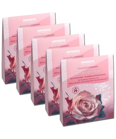 Natural cosmetics aroma bath pillow value pack "Magic of the Rose" 5x 60 g