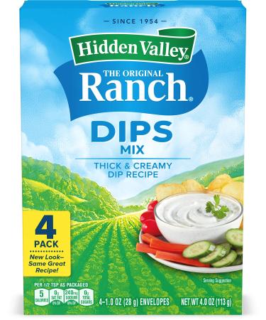 Hidden Valley The Original Ranch Dips Mix 4 Envelopes 113g
