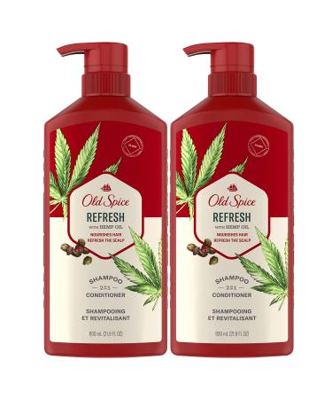 Old Spice Refresh 2in1 Shampoo and Conditioner for Men, With Hemp Oil, 44 Fl Oz
