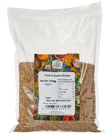 Old India Cumin Seeds Green 750 g 750g
