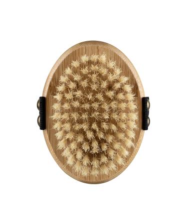 Mikki Bamboo Bristle Palm Brush for Gentle Grooming for Dog Cat Puppy with Short Hair Smooth Coats Handmade from Natural Sustainable Bamboo Brown Bristle Brush Single