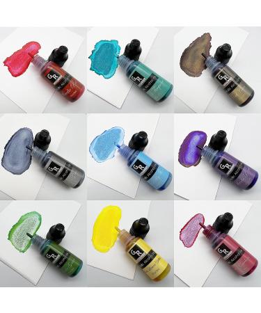 Metallic Alcohol Ink Set - 26 Vibrant Colors for Resin Art | Alcohol-Based Inks - Buy Online on SooperMarket.com