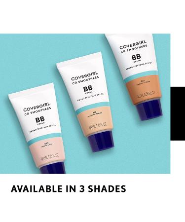 COVERGIRL Smoothers Lightweight BB Cream - Light to Medium 810 Skin Tones, SPF 21 Sun Protection - 1.35 Fl Oz - Buy Online on SooperMarket.com