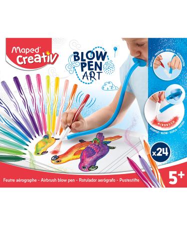 Maped Creativ Blow Art - Felt Tip Pen Art Kit, 846712 Large Blow Art Set