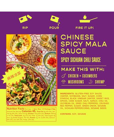 Omsom East Asian Sauce Sampler: Japanese Yuzu Miso, Korean Spicy Bulgogi, Chinese Spicy Mala (6 Packets) - Buy Online on SooperMarket.com