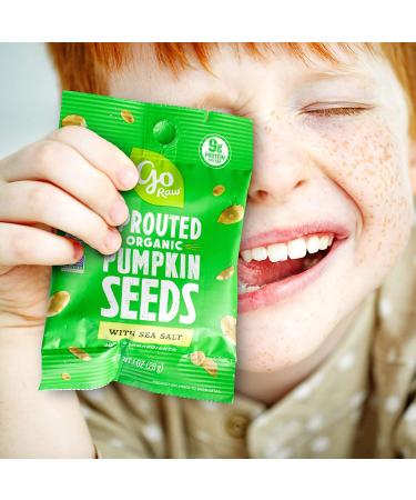 Go Raw Seeds with Sea Salt - 12 oz. Bags Box of Keto Vegan Gluten Free Organic Superfood Pumpkin Seeds - Single-Serve Snack Packs - Buy Online on SooperMarket.com