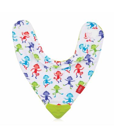 Nuby ID4290 Bandana Bib with Teething Ring - Stylish & Functional Baby Bib - Assorted Colors - Shop Internationally Now! - Buy Online on SooperMarket.com