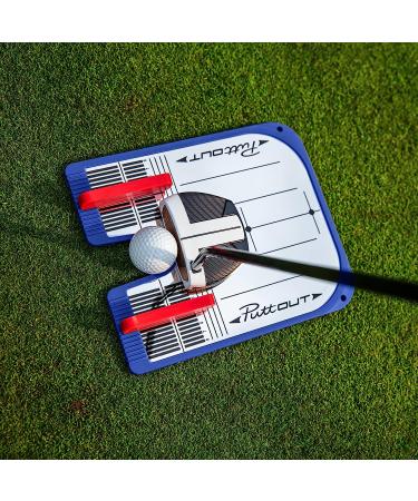 PuttOut Putting Mirror Trainer & Alignment Gate Blue - Improve Your Putting Skills - Buy Online on SooperMarket.com