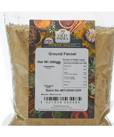 Old India Ground Fennel 500g - Authentic Indian Spice for Cooking | Pack of 1 - Buy Online on SooperMarket.com