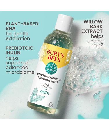Burt's Bees Foaming BHA Face Wash - Breakout Defense Cleanser 8 Oz - Buy Online on SooperMarket.com