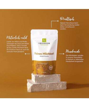 Greenendoor Milk Bath Chamomile Honey 200g | Natural Skin Nourishing Bathing Milk | Biodegradable Relaxation for Women Children & Men - Perfect Swimming Gifts - Buy Online on SooperMarket.com