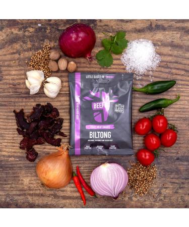 BEEFit BBQ Biltong Beef Jerky 10x30g - High Protein, Gluten Free, Keto Friendly - Buy Online on SooperMarket.com
