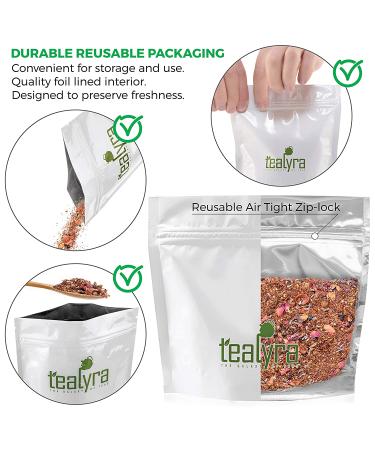 Tealyra Rooibos Roman Province Tea with Lavender and Blueberries - 110g - Caffeine-Free Herbal Loose Leaf Tea - Buy Online on SooperMarket.com