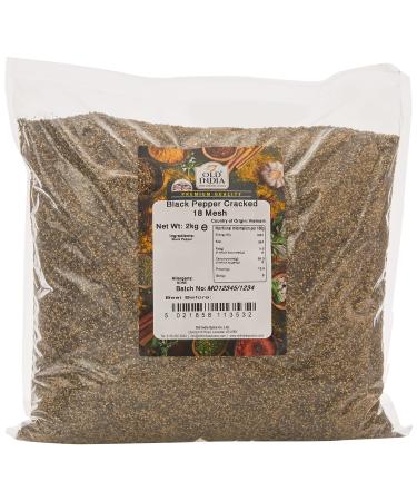 Old India Black Pepper Cracked 18 Mesh 2kg 2 kg (Pack of 1)