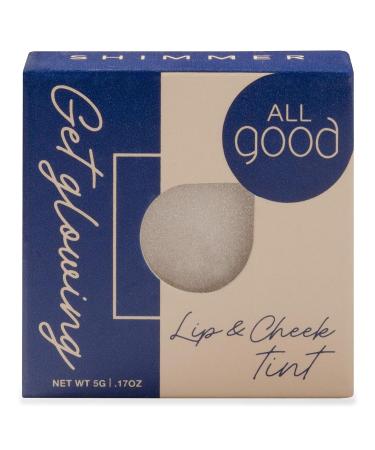 All Good Get Glowing Lip & Cheek Highlighter - Vegan Mineral Face Makeup - Organic Botanical Ingredients - Buy Online on SooperMarket.com