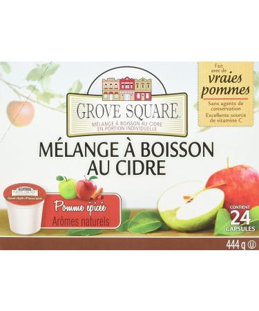 Grove Square Apple Cider Mix Spiced 24 Single Serve Cups Packaging may vary 444 g (Pack of 1) - Buy Online on SooperMarket.com
