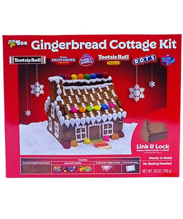 Tootsie Roll Gingerbread House Kit - Create Your Own Festive Cottage - Buy Online on SooperMarket.com