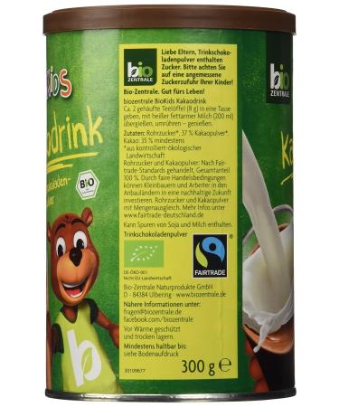 Buy biozentrale BioKids Cocoa Drink 300g - Organic Fair Trade Drinking Chocolate Powder - Buy Online on SooperMarket.com
