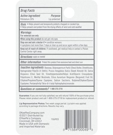 O'Keeffe's Medicated Lip Repair Stick (Pack of 2) | Lip Protectant for Seal & Heal - Buy Online on SooperMarket.com