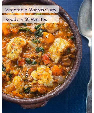Spice Pots - Madras Curry Powder - 100% Natural Ingredients - Gluten Free & Vegan Curry Powder - Dry Spice Blend (Hot Heat) - 80g Pot (16 Servings) Madras Curry 80G - Buy Online on SooperMarket.com