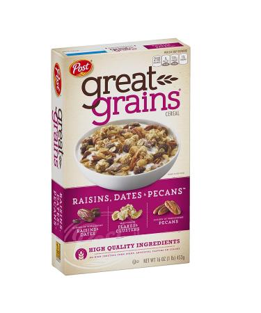 Great Grains Raisins, Dates & Pecans Cereal - 16oz | Whole Grain Breakfast Option - Buy Online on SooperMarket.com