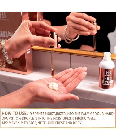 HauteBronze Sun Drops Self Tan Anti-Aging Serum - 50ml for All Skin Tones - Buy Online on SooperMarket.com