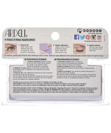 Ardell Fashion Lashes Pair Black 116 - Set of 4 | Long Lasting False Eyelashes - Buy Online on SooperMarket.com